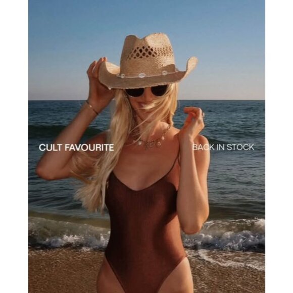 Lack of Color Seashells Cowboy Hat in Natural Small Womens Beach Western - Picture 12 of 16